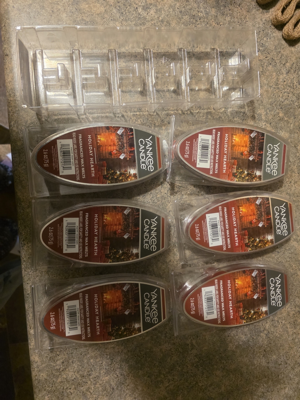 Yankee Candle Holiday Hearth Wax Melt Pack - Red and Brown Accents